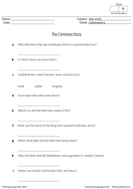 Religious Education The Christmas Story Worksheet Primaryleap Co Uk