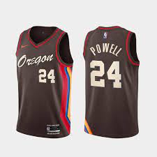 The nike trail blazers jersey comes in association, icon and statement styles, so practice in official on court portland designs. Norman Powell Blazers City Edition Black Jersey 24 2021 Trade