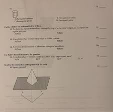 The number of vertices is equal to 10, five for each pentagon. Solved A Pentagonal Cylinder C Rectangular Prism B Pen Chegg Com