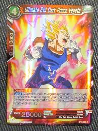 Welcome to hero town, an alternate reality where dragon ball heroes card game is the most popular form of entertainment. Ultimate Evil Dark Prince Vegeta Bt2 009 R Dragon Ball Super Tcg Nm