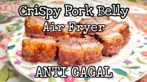 Maybe you would like to learn more about one of these? Crispy Pork Belly Using Air Fryer Anti Gagal Rahasia Babi Garing Siobak How To Cook Food Recipe Diy Youtube Makanan Perut Babi Resep Makanan