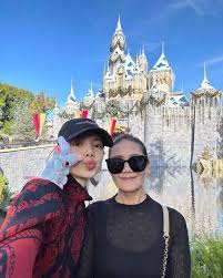 lisa with her mom at Disney land