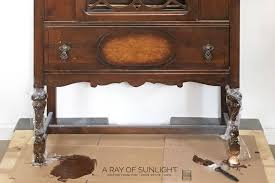 How paint sheen types are determined. Chippy Blue Painted Hutch Makeover