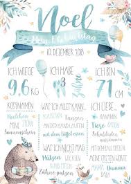 Meilensteintafel 1 Geburtstag Baby Poster Personalisiert Etsy Baby Posters Personalized Boys Gifts Birthday Poster