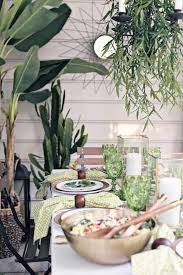They're all fit for the garden setting. Green Dinner Party Ideas With A Tropical Boho Theme