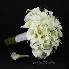50 White Calla Lily Wedding Bouquet Boutonniere Set Real Touch Calla Lilies Calla Lily Bouquet Wedding White Calla Lily Wedding Bouquet Calla Lily Wedding