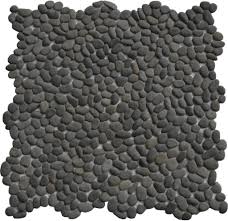 Cool replacement band/skin combinations for the jet black pebble. Porcelain Jet Black Pebble Tile Pebble Tile Mosaics