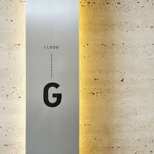 Floor Indicators And Integrated Hall Lights For The Lift Lobby On Ground Floor Lift Lobby Bewegwijzering Hallen