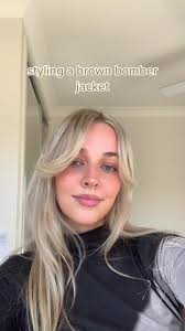 Brown Bomber Jacket Style