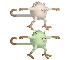 Mankey is the unevolved form, it evolves into it's first evolution using 50 candy. Mankey Pokemon Free 3d Model Dae Fbx Free3d