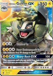 Alolan Golem Gx Crimson Invasion Cin 34 Pkmncards Pokemon Cards Charizard Cool Pokemon Cards Pokemon Cards