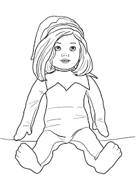Coloriage La Fille Lutin Sur L Etagere Coloriages A Imprimer Gratuits
