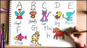 Maybe you would like to learn more about one of these? How To Draw With Alphabets Learn With Fun Drawing For Kids Youtube