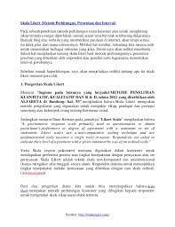 Dari jalur ini, aktivitas yang dilewati lebih dari satu jalur ada 12. Skala Likert Metode Perhitungan Persentase Dan Interval