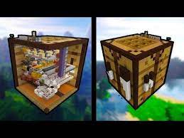 Minecraft Tutorial How To Make A Chest House Storage House Youtube Minecraft Designs Minecraft Crafting Recipes Craft Table