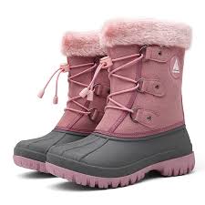 Us 20 93 30 Off Winter Kids Boots Girls Boots Outdoor Fur Boots Children Boots Boys Platform Shoes Fashion Mid Calf Booties Girls Winter Shoes In