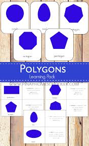 Polygons Learning Materials With Montessori 3 Part Cards And Definition Cards Montessori Elementary Art Education Elementary Preschool Word Walls