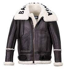 Balenciaga Women S Dark Natural Bombardier Shearling Jacket 38 6 Brown Jackets For Women Balenciaga Jacket Leather Jacket