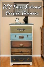 Revamp Your Old Dresser With This Faux Suitcase Painted Furniture Idea Redo Furniture Repurposed Furniture Furniture Diy