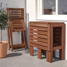 Applaro Table And 2 Folding Chairs Outdoor Brown Stained Order Here Ikea Ikea Outdoor Outdoor Dining Furniture Wooden Outdoor Furniture