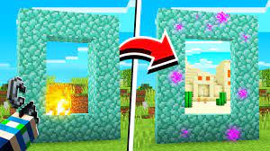 I'm releasing portal system for minecraft 1.13 no mods. How To Turn Anything Into A Portal In Minecraft No Mods Youtube