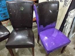 How To Paint Faux Leather Painting Leather Leather Chair Makeover Faux Leather Chair