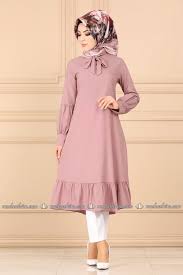 Modaselvim Tunik Etegi Firfirli Tesettur Tunik 7006bm387 Pudra Tesettur Hirka Modelleri 2020 Muslim Fashion Outfits Muslim Fashion Dress Hijabi Fashion Casual