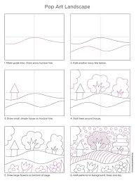 Learn how to draw a mountain easy and step by step. Easy Landscape Drawings Step By Step For Kids