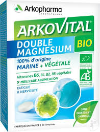 Accueil santé beauté>vitamines & suppléments diététiques>arkopharma arkopharma grâce à un complexe vitaminique b, vitamine d, cystine, méthionine, biotine et zinc, forcapil favorise. Arkopharma Arkovital Double Magnesium Bio Fatigue Et Nervosite 30 Comprimes Newpharma