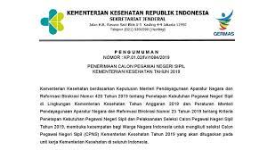 Pengumuman hasil selekdi administrasi cpns kementerian kesehatan (kemenkes) 2019 dapat dilihat melalui portal sscn dan laman cpns kemenkes 2019. Penerimaan Cpns 2019 Kemenkes Kementerian Kesehatan Ri 2 205 Formasi Depnakerja Com
