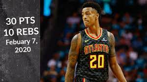 Ht/wt 6' 9, 235 lbs. John Collins 30 Pts 10 Rebs Hawks Vs Hawks Full Highlights 2 07 2020 Youtube