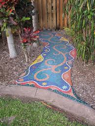 Garden Creativity Mosaic Walkway Mosaic Garden Mosaic Diy