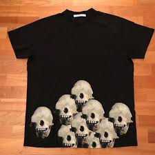 Givenchy Multiple Skull F W15 T Shirt Black Xxs M Columbian
