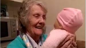 Grandmother with dementia receives baby doll, reaction is...