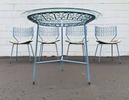 Vintage Arthur Umanoff Granada Patio Dining Set Mid Century Modern Maurizio Tempestini Salterini Patio Dining Set Dining Table Setting Mid Century Modern Chair