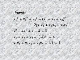 Rumuscoid makalah materi definisi pengertian sifa sifat rumus dan contoh soal determinan matriks ordo 22 ordo 33 ordo nxn dimana pada kesempatan sebelumnya kita juga telah membahas tentang invers matriks untuk lebih jelasnya simaklah penjelasan dibawah ini. Ppt Suku Banyak Dan Teorema Faktor Powerpoint Presentation Free Download Id 4043907
