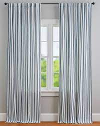 Exclusive fabrics black fog white stripe blackout curtain panel pair 9536312. Eden Stripe Curtain Set Of 2 Striped Curtains Curtains Stripe Curtains Living Room