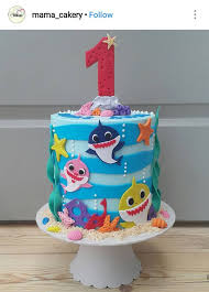 2nd Birthday Baby Shark Cake Topper Baby Shark Doo Doo Doo Custom Birthday Cake Shark Themed Birthday Party Boys 1st Birthday Cake Baby Boy 1st Birthday