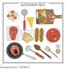 Maybe you would like to learn more about one of these? Set Kitchen Items Vector Photo Free Trial Bigstock
