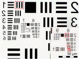 us air force 1951 three bar resolution test chart