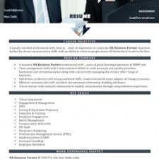 Hr Business Partner Resume Jobstagram Com