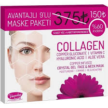Sinirli Sayida Bugune Ozel Voonka Collagen Mask Combo 9 Adet Yuz Ve Boyun Maske Maskeler Aloe Rimel