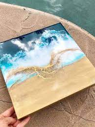 Painting Ocean Acrylic Artists 41 Trendy Ideas Art Painting Acrylic Resin Art Painting Ocean