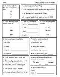 Help your second grader grasp the concept of verb tenses with this silly card game! Grammar Review For Second Grade Freebie Click On Preview For Free Sample Page Grammar Review 3rd Grade Writing Grammar