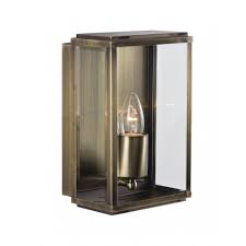 How is this outdoor light box mounted to an exterior wall or building? 8204ab Box Outdoor Wall Porch Light 1 Lightantique Brass Rectangle Box