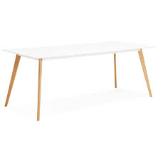 Witte Design Eettafel Mady In Scandinavische Stijl 200x90 Cm