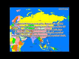 Itu juga merupakan benua terpadat di dunia, dengan sekitar 60 persen dari total populasi. Karakteristik Benua Asia Youtube