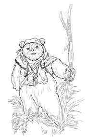 Ewok Coloring Page Star Wars Drawings Coloring Pages Disney Coloring Pages