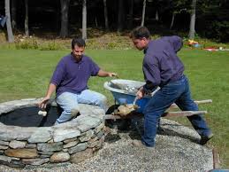 How To Build A Stone Fire Pit Stone Fire Pit Outside Fire Pits Backyard Fire