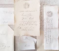 French Inspired Wedding Suite Organic Calligraphy By Juliehaca Wedding Invitations Diy Vintage Handmade Wedding Invitations Vintage Wedding Invitations Lace